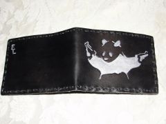 kit wallet with graffiti