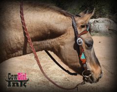 Floral Inlay Headstall