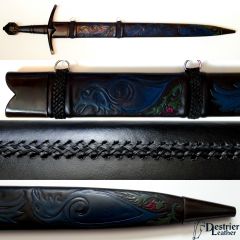 Raven sword scabbard