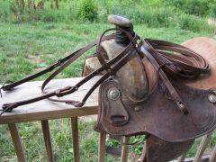 SPLIT EAR BRIDLE AND SPLIT REIN SET