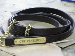 FLAT LEAD WITH BRASS CHAIN
