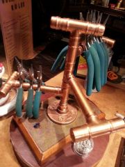 Example of Spar Varnish on Polished Copper