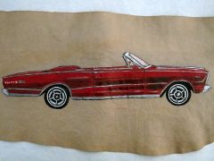 1966 Galaxie 7 Litre convertible is captured on a quality leather canvas