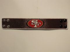 San Francisco 49ers leather bracelet