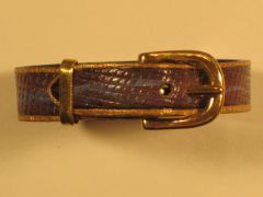 Hand carved leather bracelet