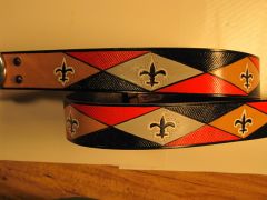 The Fleur De Lis Leather Belt