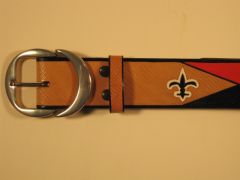 The Fleur De Lis Leather Belt