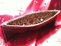 Bison wallet lining
