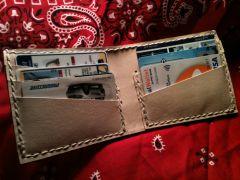 Bison wallet interior