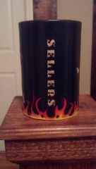 leather Mug with flames2