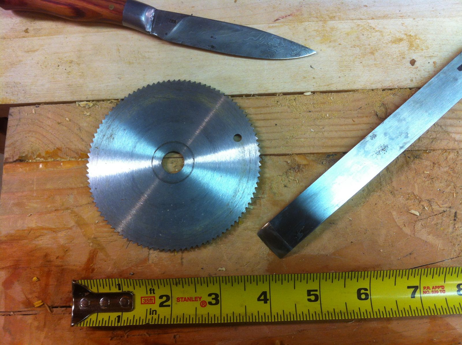 Making a head or round knife