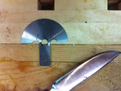 The roughed out blade