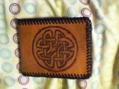 top notch wallet with Celtic knot