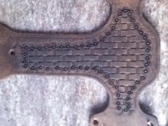 cell case with dark cocoa brown stain