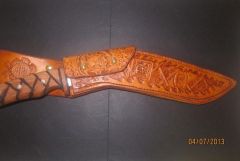 Knife in sheath