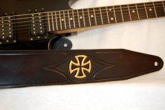 Gold Tribal Skull Strap - Back03