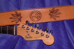 Pot Leaf Guitar Strap 02