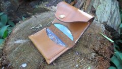 Double Card Wallet with Flap - Open