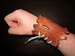 Leather Cuff: Bark