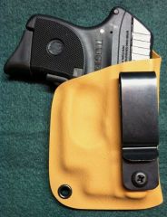 Coyote Tan Kydex Holster for LCP with Crimson Trace Laser