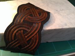 Norse leather bracelet