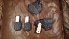 custom blet slide, forward scabbard and two single mag holders