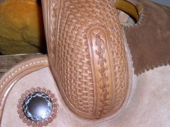 Cutting Saddle Padded Seat BasketBarbwire 005