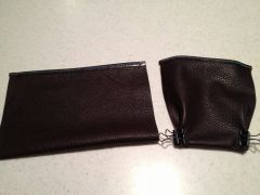 Handbag Pockets with bound edges