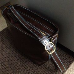 Brown Buffalo Calf Handbag