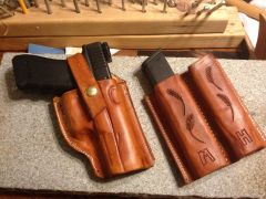 Finished Holster and mags to be used on shoulder attatchment