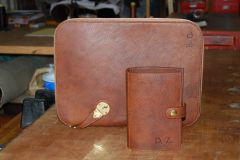 1786 Russian Reindeer Hide Underarm zipped Folio & Filofax