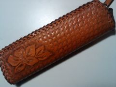 Pencil case: carved decorations