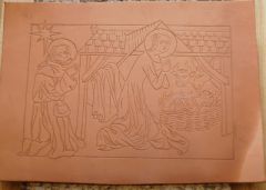 LeatherNativityCarved