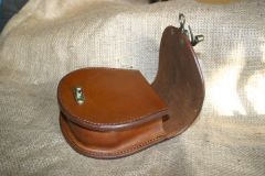 celtic knot carved belt pouch