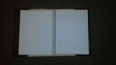 notebook inside