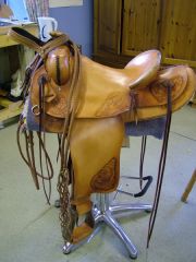 saddle and reins