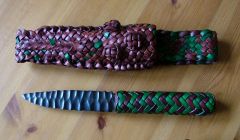 steel knapped knife