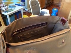 Mahogany Hunting Bag Interior