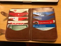 Mid-length wallet interior
