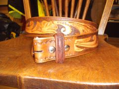 Unfinished western belt