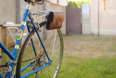 Commuter Saddle Bag on a road bike