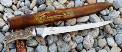 SV-90 Fillet with Elk antler handle