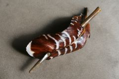 Feather Barrett hair clip