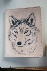 wolf passport wallet in the making