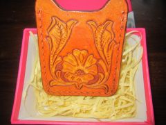 Eagle Head Tooled Credit Card Holder2