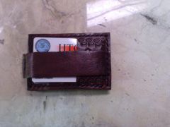 Minimalist Handmade, hand tooled Wallet SOW (Simple Open Wallet) Can hold (12 Cards) Made from premium Royal Meadow Leather Cowhide