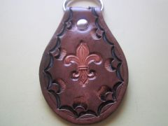Key Fob Fleur Elise Antique Brown