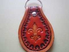 Key Fob Fleur Elise Saddle Tan