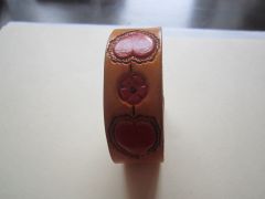 Handmade Lovers bracelete made from real Cowhide leather