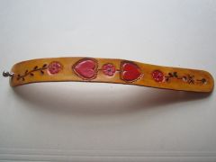 Handmade Lovers bracelete made from real Cowhide leather